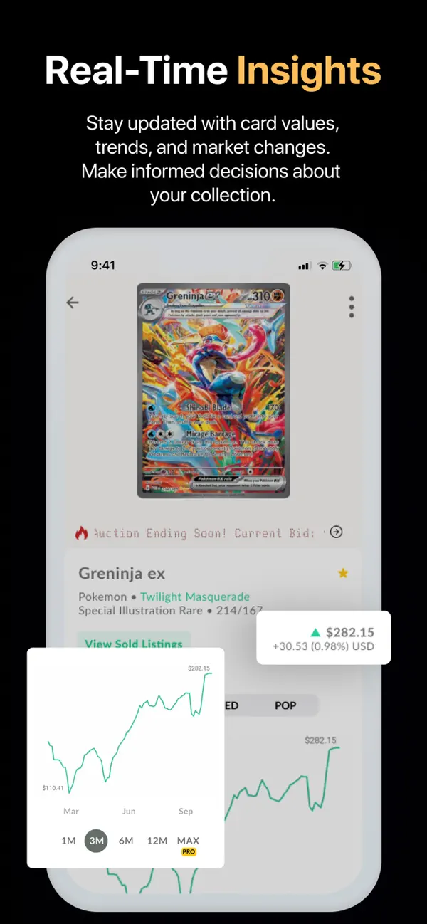 Collectr collection value history chart